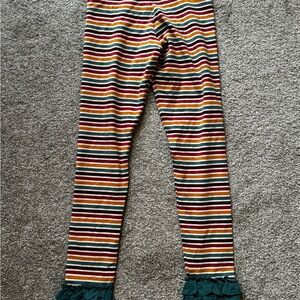 Matilda Jane Striped Ruffle Leggings - Multicolor
